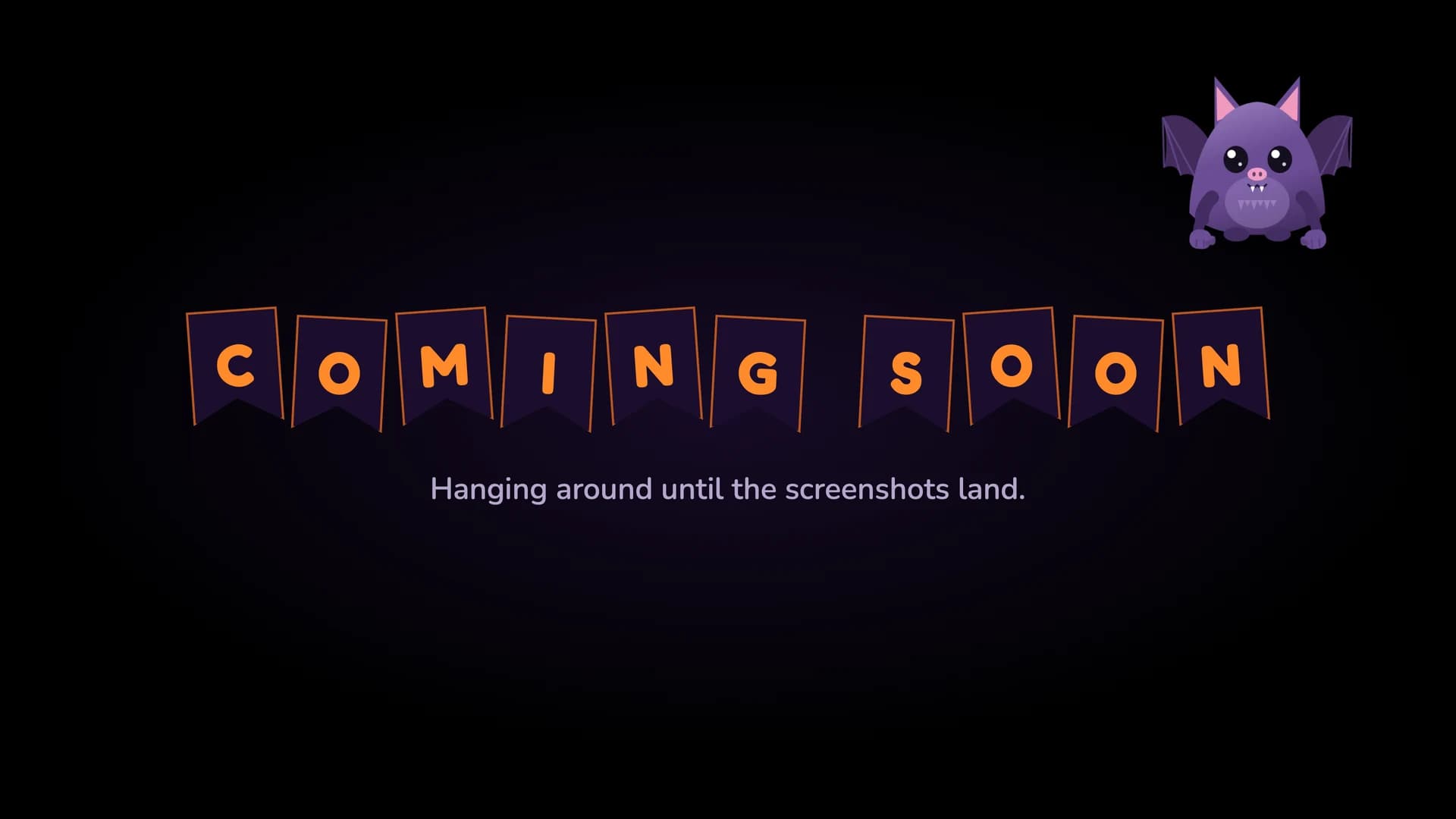 Coming soon bunting